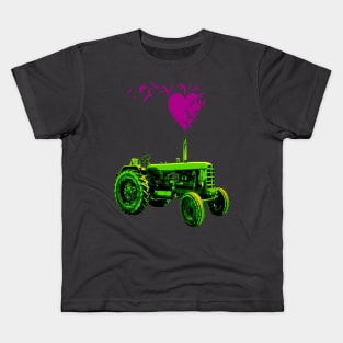 Farmer Tractor Love Kids T-Shirt